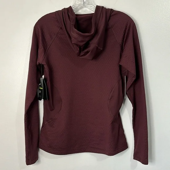 Nike Pro Hyperwarm Training Hoodie Maroon Size M - Picture 4 of 8